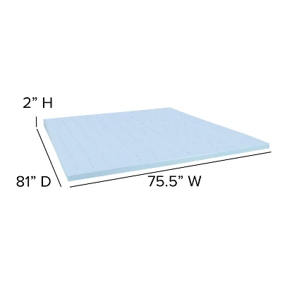 Flash Furniture 14 Inch Metal Platform Bed Frame With 10 Inch Pocket Spring Mattress In A Box And 2 Inch Cool Gel Memory Foam Topper 13 Flash Furniture 14 Inch Metal Platform Bed Frame With 10 Inch Pocket Spring Mattress In A Box And 2 Inch Cool Gel Memory Foam Topper - Image 11
