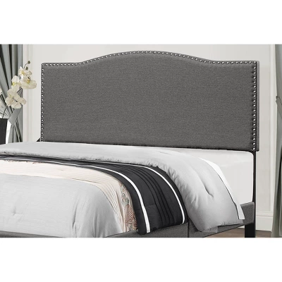 Kiley Upholstered Headboard King Stone Fabric Metal Headboard Frame Not Included - Hillsdale Furniture 3 Kiley Upholstered Headboard King Stone Fabric Metal Headboard Frame Not Included - Hillsdale Furniture