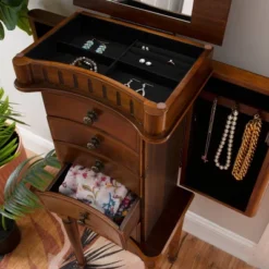 Kasey Jewelry Armoire Walnut - Powell Company 26 Kasey Jewelry Armoire Walnut - Powell Company -Bedroom Home Store GUEST a6566b1f 5552 459c a39e f31edacddaad