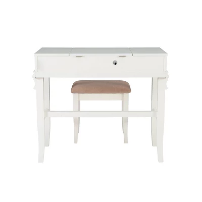 Adler Vanity Set White - Linon 9 Adler Vanity Set White - Linon - Image 8
