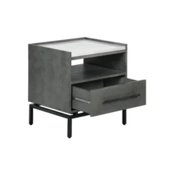 Ashton Marble Top Nightstand Table Gray - Finch 16 Ashton Marble Top Nightstand Table Gray - Finch -Bedroom Home Store GUEST a71c2f25 d6c3 40c6 977e 69c49a207fdf