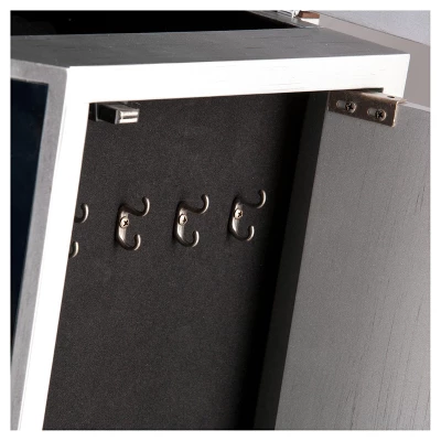 Melanie 7 Drawer Glam Jewelry Armoire Mirrored/Brushed - Aiden Lane 8 Melanie 7 Drawer Glam Jewelry Armoire Mirrored/Brushed - Aiden Lane - Image 6