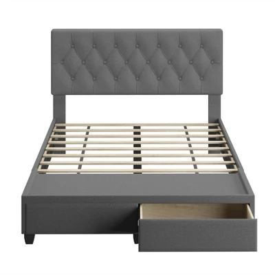 Henley Linen Tufted Upholstered Platform Bed With Storage Drawers - Eco Dream 10 Henley Linen Tufted Upholstered Platform Bed With Storage Drawers - Eco Dream - Image 8