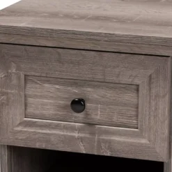 Dara 1 Drawer Wood Nightstand Gray/Brown/Black - Baxton Studio 11 Dara 1 Drawer Wood Nightstand Gray/Brown/Black - Baxton Studio -Bedroom Home Store GUEST ad4bc275 2285 456e 96bc 1865c3a986e3