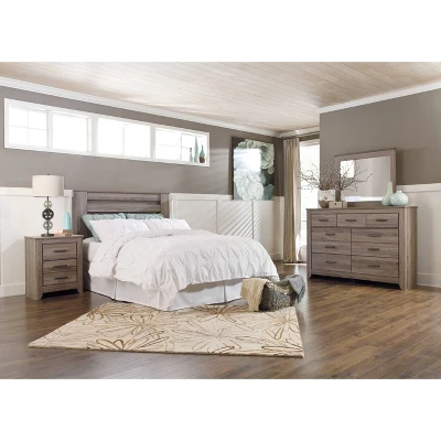 Zelen Panel Headboard Queen Warm Gray - Signature Design By Ashley 4 Zelen Panel Headboard Queen Warm Gray - Signature Design By Ashley - Image 2