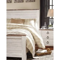 Full/Queen Willowton Panel Headboard Whitewash - Signature Design By Ashley 17 Full/Queen Willowton Panel Headboard Whitewash - Signature Design By Ashley -Bedroom Home Store GUEST ae296ae4 6ac3 4ecf 9073 4ca9f0a38dd4