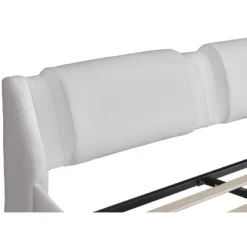 Upholstered Faux Leather Platform Bed With LED Light Bed Frame With Slatted-ModernLuxe 18 Upholstered Faux Leather Platform Bed With LED Light Bed Frame With Slatted-ModernLuxe -Bedroom Home Store GUEST af387f15 c215 429f ad22 40b3c92f0f2f