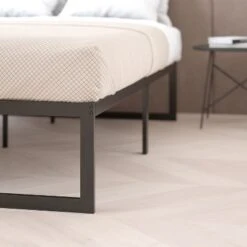 Flash Furniture 14 Inch Metal Platform Bed Frame - No Box Spring Needed With Steel Slat Support And Quick Lock Functionality -Bedroom Home Store GUEST b3bb668f 16e1 48da 9765 0692e77dab03
