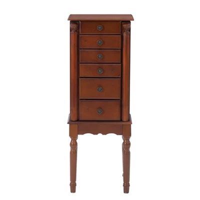 Wylie Jewelry Armoire Cherry Red - Powell Company 5 Wylie Jewelry Armoire Cherry Red - Powell Company - Image 3