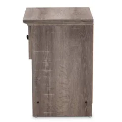 Dara 1 Drawer Wood Nightstand Gray/Brown/Black - Baxton Studio 10 Dara 1 Drawer Wood Nightstand Gray/Brown/Black - Baxton Studio -Bedroom Home Store GUEST b4605c49 c24c 4b9b a4df 40db8a4109eb