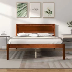 Costway Full/Queen/Twin Size Wooden Platform Bed Frame With Headboard Mattress Foundation Walnut 16 Costway Full/Queen/Twin Size Wooden Platform Bed Frame With Headboard Mattress Foundation Walnut -Bedroom Home Store GUEST b4cae98f e0dc 44df 8a76 466b5816ee4e