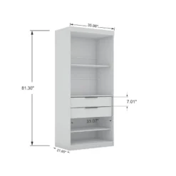 Set Of 2 Mulberry 2.0 Wardrobe Closet White - Manhattan Comfort 14 Set Of 2 Mulberry 2.0 Wardrobe Closet White - Manhattan Comfort -Bedroom Home Store GUEST b57e9daf 6618 40f9 a86f 9c551fda6230