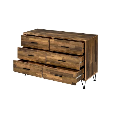 Hestia Dresser Walnut Finish - Acme Furniture 4 Hestia Dresser Walnut Finish - Acme Furniture - Image 2