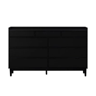 Mid-Century Modern Solid Wood 9 Drawer Horizontal Dresser - Saracina Home 9 Mid-Century Modern Solid Wood 9 Drawer Horizontal Dresser - Saracina Home - Image 7