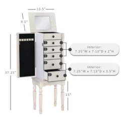 Obrecht Jewelry Armoire Off White - Powell Company 29 Obrecht Jewelry Armoire Off White - Powell Company -Bedroom Home Store GUEST b9499fe3 9400 4ae6 b729 14aae2608b8d