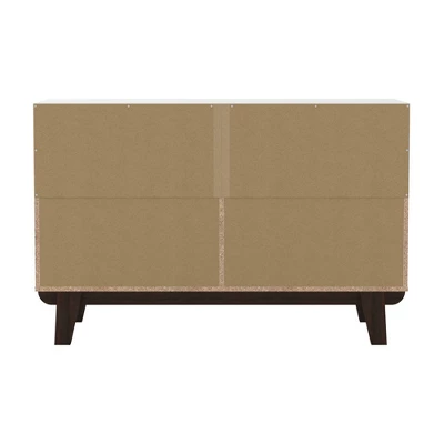 Kincaid Wood 6 Drawer Dresser Matte White - Hillsdale Furniture 6 Kincaid Wood 6 Drawer Dresser Matte White - Hillsdale Furniture - Image 4