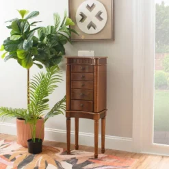 Kasey Jewelry Armoire Walnut - Powell Company 23 Kasey Jewelry Armoire Walnut - Powell Company -Bedroom Home Store GUEST ba4e9998 483a 42dd 8b51 963a419d108c