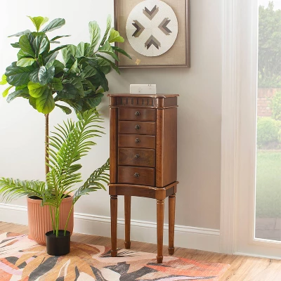 Kasey Jewelry Armoire Walnut - Powell Company 11 Kasey Jewelry Armoire Walnut - Powell Company - Image 10