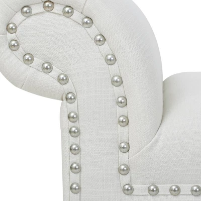 Jennifer Taylor Home Kathy Roll Arm Entryway Accent Bench 7 Jennifer Taylor Home Kathy Roll Arm Entryway Accent Bench - Image 5