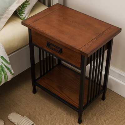 Nightstand Oak - Leick Home 6 Nightstand Oak - Leick Home - Image 4