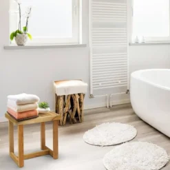 18"H Solid White Oak Mini Bench - Flora Home 18 18"H Solid White Oak Mini Bench - Flora Home -Bedroom Home Store GUEST be6429a7 5d5b 48ed 9c72 0cdf3f011d6d