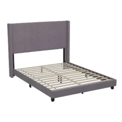 Soren Velvet Upholstered Platform Bed Frame With Wingback Headboard - Taylor & Logan 12 Soren Velvet Upholstered Platform Bed Frame With Wingback Headboard - Taylor & Logan -Bedroom Home Store GUEST bf6495c7 5bd6 4a45 8d2a 01c2b487d337