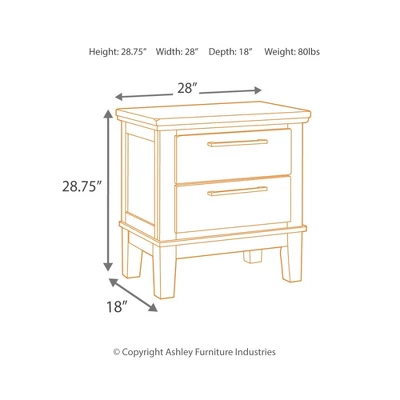 Nightstand Crystal Brown - Signature Design By Ashley 5 Nightstand Crystal Brown - Signature Design By Ashley - Image 3