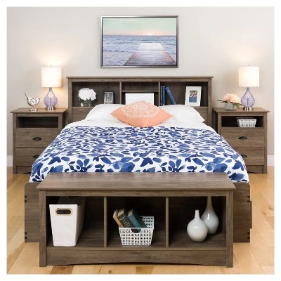 Salt Spring 2 - Drawer Nightstand - Drifted Gray - Prepac 7 Salt Spring 2 - Drawer Nightstand - Drifted Gray - Prepac - Image 5