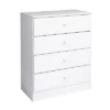 Astrid 4 Drawer Dresser With Crystal Knobs White - Prepac 2 Astrid 4 Drawer Dresser With Crystal Knobs White - Prepac -Bedroom Home Store GUEST c187a422 0eac 4784 a761 759b74265507