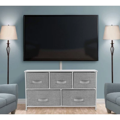 Sorbus Drawer Dresser For Bedroom Office And Home Gray/White 4 Sorbus Drawer Dresser For Bedroom Office And Home Gray/White - Image 2
