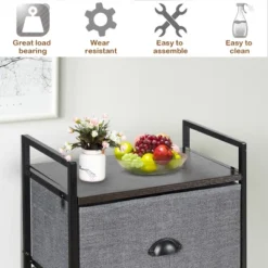 Costway 8 Drawer Fabric Dresser Hanger&Shoe Rack Multifunctional Storage Tower Metal 15 Costway 8 Drawer Fabric Dresser Hanger&Shoe Rack Multifunctional Storage Tower Metal -Bedroom Home Store GUEST c2547d3d 8372 4717 ab84 c15413b28d92