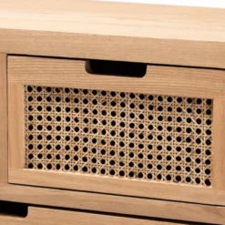 Alina Wood And Rattan 4 Drawer Accent Chest Oak - Baxton Studio 12 Alina Wood And Rattan 4 Drawer Accent Chest Oak - Baxton Studio -Bedroom Home Store GUEST c30671d0 5e12 4a19 ba9e e694e42328e6