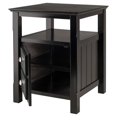 Timber Nightstand Black - Winsome 3 Timber Nightstand Black - Winsome