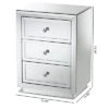 Baxton Studio Lina Mirrored 3 Drawer Nightstand Bedside Table Silver - BaxtonStudio 2 Baxton Studio Lina Mirrored 3 Drawer Nightstand Bedside Table Silver - BaxtonStudio -Bedroom Home Store GUEST c4f53506 dc6f 41ac 8bf4 c97e960eeefa