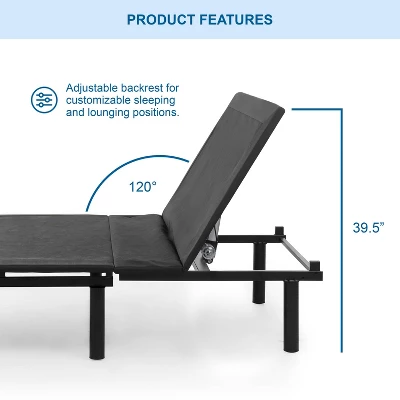 Serene Adjustable Back Support Bed Frame - HOMES: Inside + Out 6 Serene Adjustable Back Support Bed Frame - HOMES: Inside + Out - Image 4