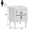 Costway Nightstand End Bedside Coffee Table Wooden Leg Storage Drawers White 2 Costway Nightstand End Bedside Coffee Table Wooden Leg Storage Drawers White -Bedroom Home Store GUEST c518b3ff ca6a 4632 96fa 66ffeddc380c