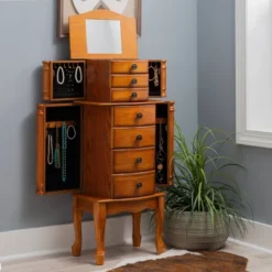 Marie Jewelry Armoire Oak - Powell Company 23 Marie Jewelry Armoire Oak - Powell Company -Bedroom Home Store GUEST c532f5ae e7e5 4ed1 a9ca 97ab2914befb