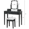 Costway Vanity Table Set With Lighted Mirror Adjustable 10 Bulbs Dresser 4 Drawer 1 Costway Vanity Table Set With Lighted Mirror Adjustable 10 Bulbs Dresser 4 Drawer -Bedroom Home Store GUEST c6946d6d 72e1 423d a802 edb438e6d0e9
