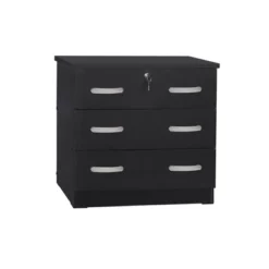 Better Home Products Cindy Wooden 3 Drawer Chest Bedroom Dresser In Black 8 Better Home Products Cindy Wooden 3 Drawer Chest Bedroom Dresser In Black -Bedroom Home Store GUEST c6d42089 b7dd 45f6 b58d a64409c3b158