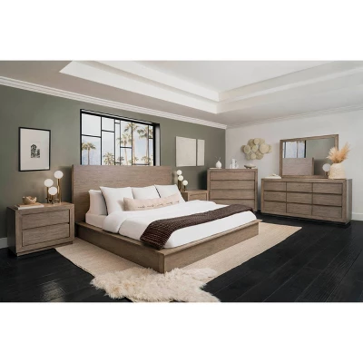 6pc Resto Bedroom Set Weathered Brown - Abbyson Living 7 6pc Resto Bedroom Set Weathered Brown - Abbyson Living - Image 5