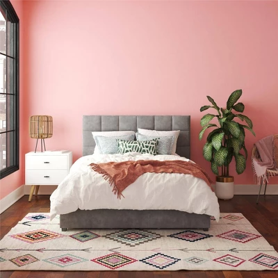 Serena Upholstered Bed With Drawers Light Gray Velvet - Cosmoliving By Cosmopolitan 4 Serena Upholstered Bed With Drawers Light Gray Velvet - Cosmoliving By Cosmopolitan - Image 2