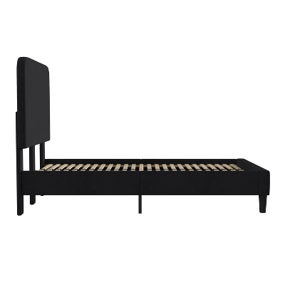 Platform Bed With Headboard And Fabric Upholstered Frame 14 Wooden Slats - Merrick Lane 10 Platform Bed With Headboard And Fabric Upholstered Frame 14 Wooden Slats - Merrick Lane - Image 8