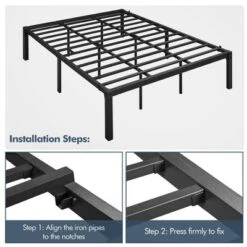 Yaheetech Metal Platform Bed Frame With Heavy Duty Steel Slat Support 19 Yaheetech Metal Platform Bed Frame With Heavy Duty Steel Slat Support -Bedroom Home Store GUEST c8f265ac 7b42 4733 8f75 e990700fdd33