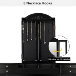 Costway 7 Drawers Vanity Set Dressing Table W/ Tri-Folding Mirror 19 Costway 7 Drawers Vanity Set Dressing Table W/ Tri-Folding Mirror -Bedroom Home Store GUEST c97003ae a4a0 450e 990d 1b63cf11ff6b 1