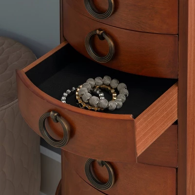 Raine Jewelry Armoire Cherry - Powell Company 14 Raine Jewelry Armoire Cherry - Powell Company - Image 12