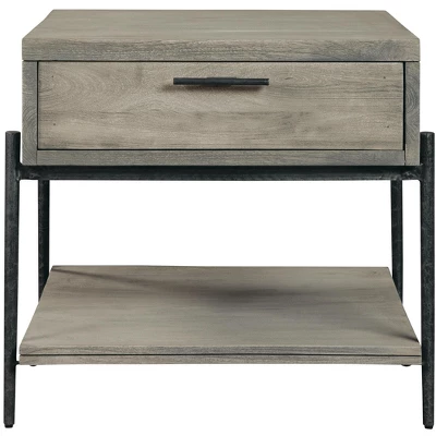 Hekman 24903 End Tbl W/ Drawer Bedford Gray 4 Hekman 24903 End Tbl W/ Drawer Bedford Gray - Image 2