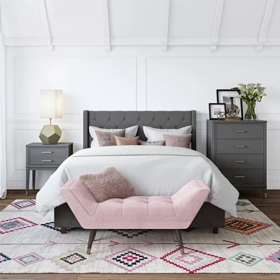 Westerleigh 4 Drawer Dresser Gray - CosmoLiving By Cosmopolitan 7 Westerleigh 4 Drawer Dresser Gray - CosmoLiving By Cosmopolitan - Image 5