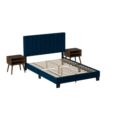 Queen Colbie Upholstered Platform Bed With Nightstands - Picket House Furnishings 15 Queen Colbie Upholstered Platform Bed With Nightstands - Picket House Furnishings - Image 14