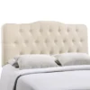 Annabel King Upholstered Fabric Headboard Ivory - Modway 1 Annabel King Upholstered Fabric Headboard Ivory - Modway -Bedroom Home Store GUEST cd677fba 5a21 40a9 936b 2e259fbd4424