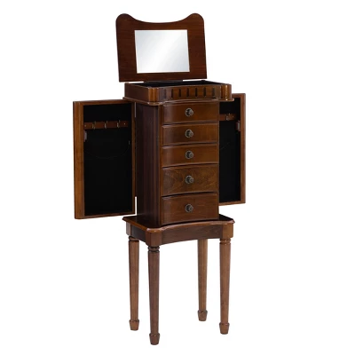Kasey Jewelry Armoire Walnut - Powell Company 3 Kasey Jewelry Armoire Walnut - Powell Company - Image 2